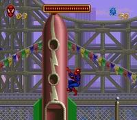 une photo d'Ã©cran de Spider-Man sur Nintendo Super Nes